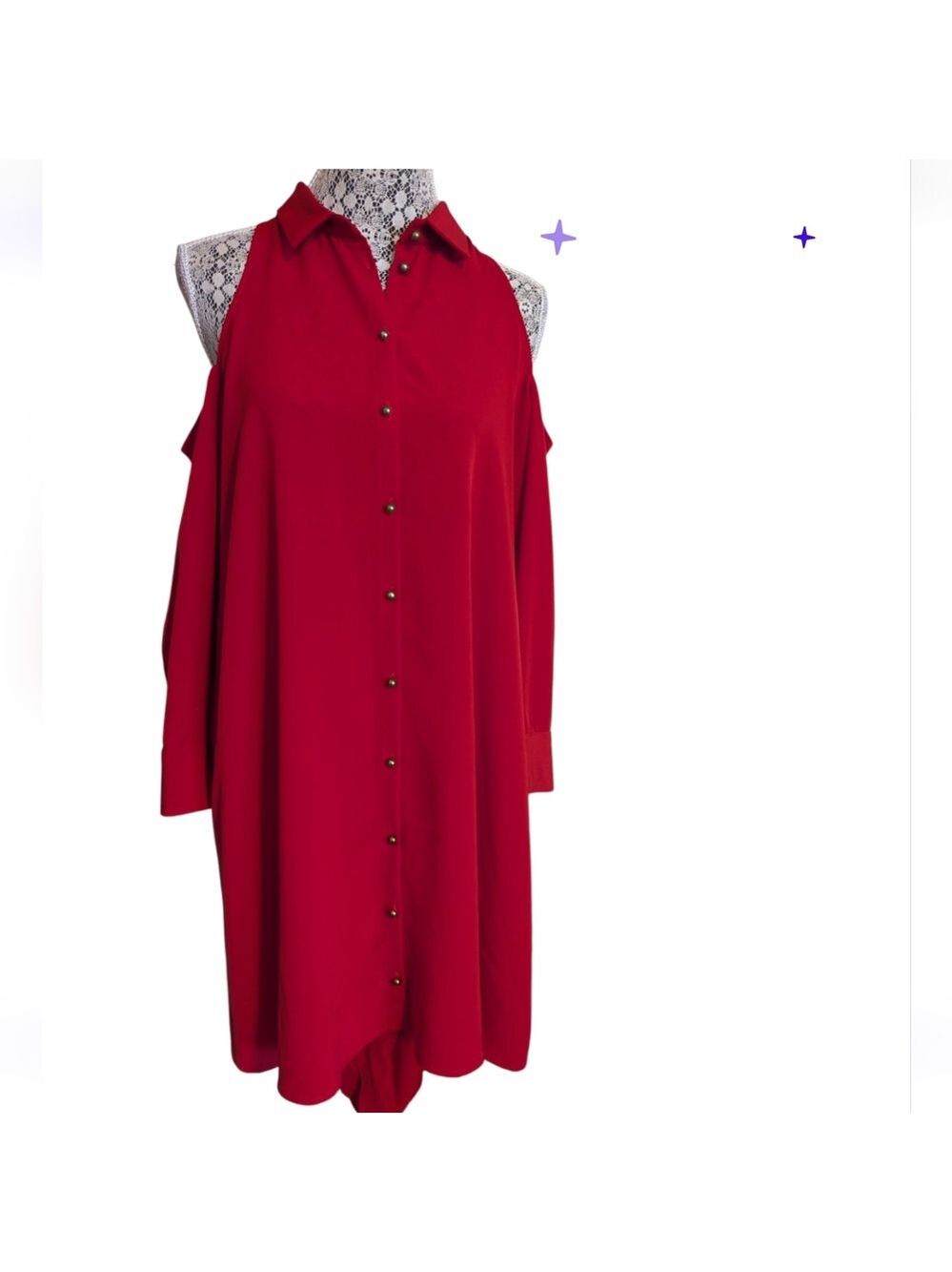 Nihan Peker Cold Shoulder Dress